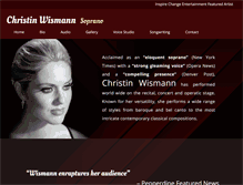 Tablet Screenshot of christinwismann.com